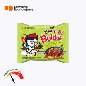 Самянг Лапша быстрого приготовления Булдак Чёрные Бобы (брикет) 1 шт